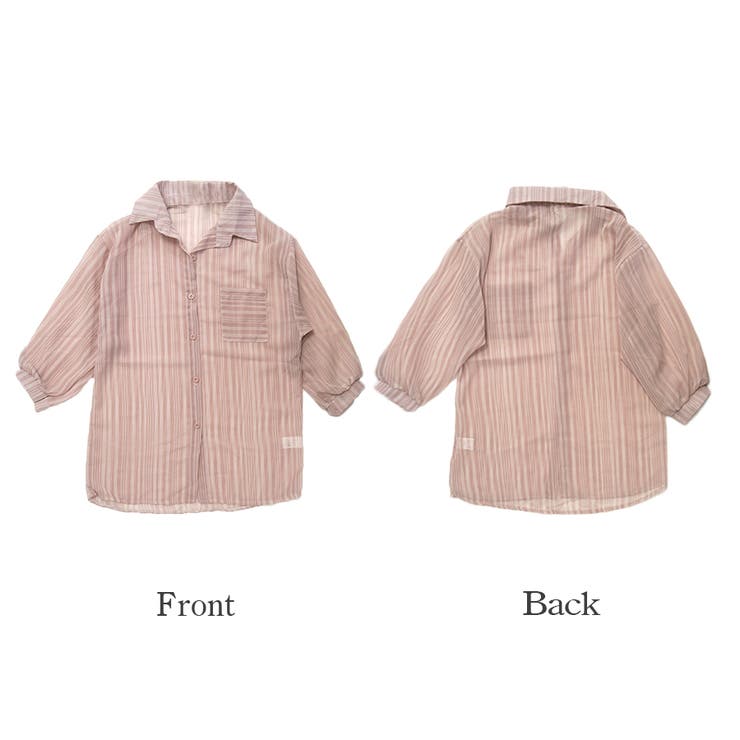 シアーシャツ 長袖 ストライプ | JOCOSA | 詳細画像16 