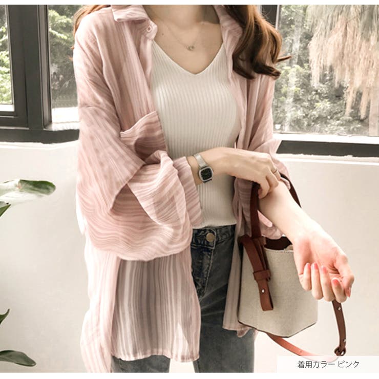 シアーシャツ 長袖 ストライプ | JOCOSA | 詳細画像22 