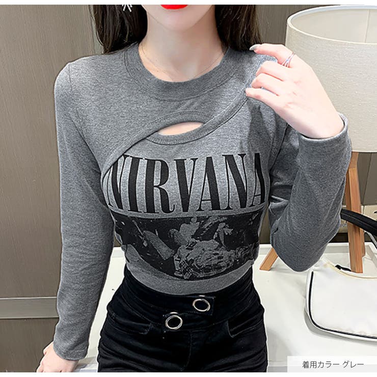 ショート丈トップス 長袖Tシャツ ロンT | JOCOSA | 詳細画像17 