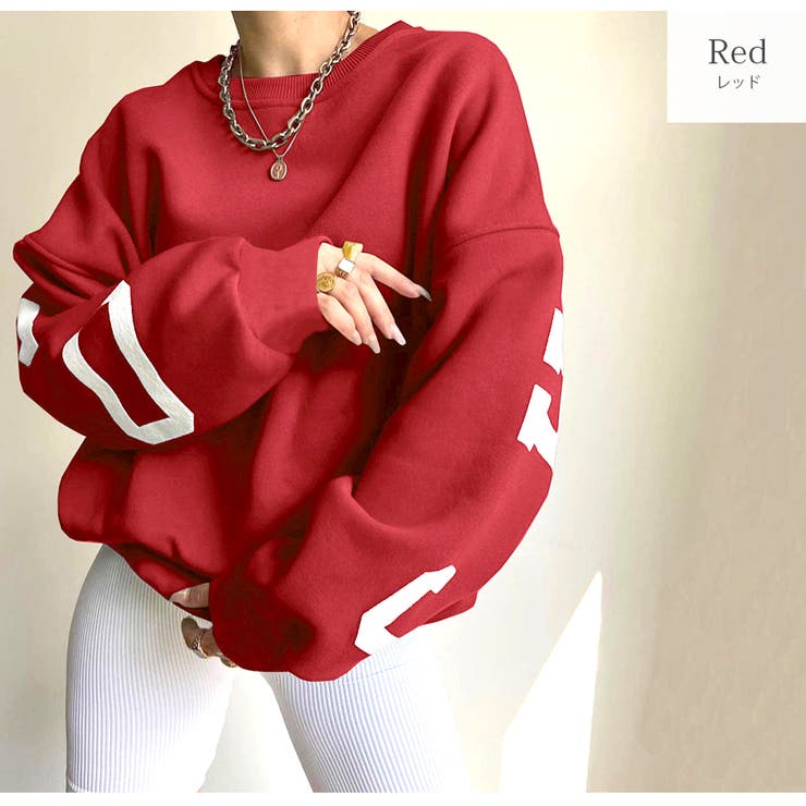 レッド | スウェット 裏起毛 バックロゴ | JOCOSA