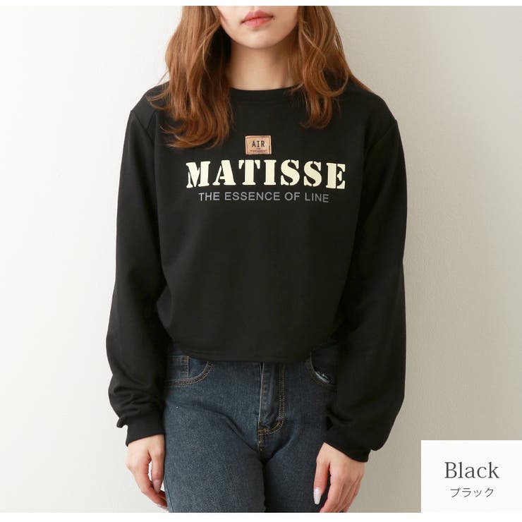 ブラック | ロゴ スリット トップス | JOCOSA