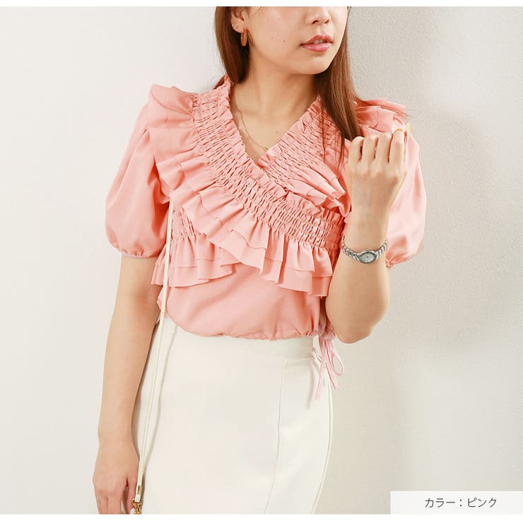 クロスフリル ブラウス トップス | JOCOSA | 詳細画像18 