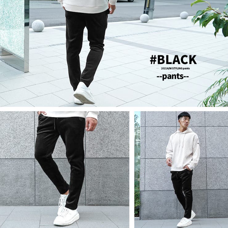 メンズ ジョガーパンツ カーゴパンツ 細身 ブラック 黒 韓国 XL