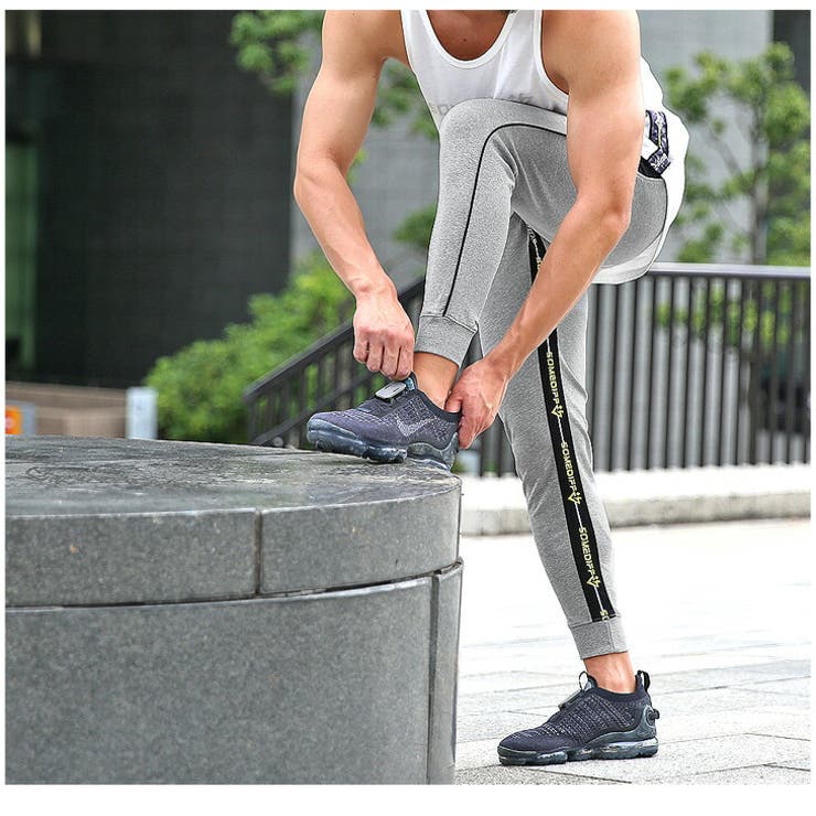 ブラック・Lサイズ　ジョガーパンツ メンズ ジャージ トレーニング ランニング