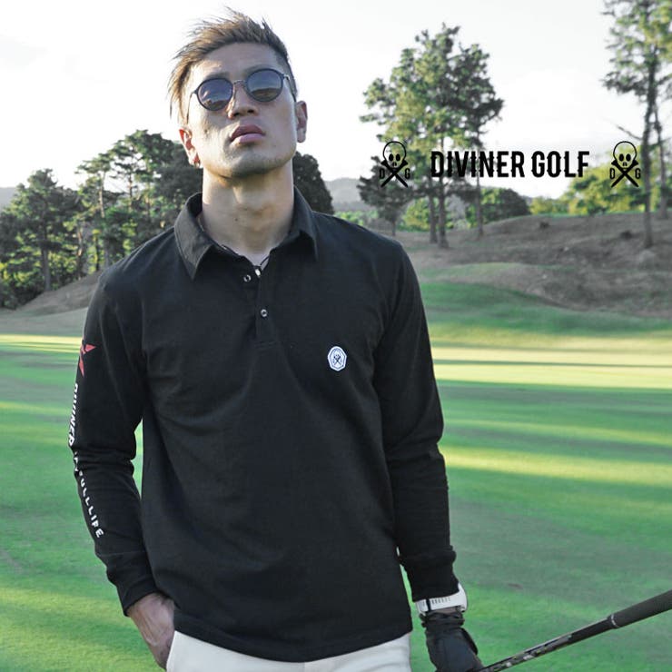 DIVINER GOLF（ディバイナーゴルフ）『長袖ロゴポロシャツ』 | JOKER | 詳細画像1 