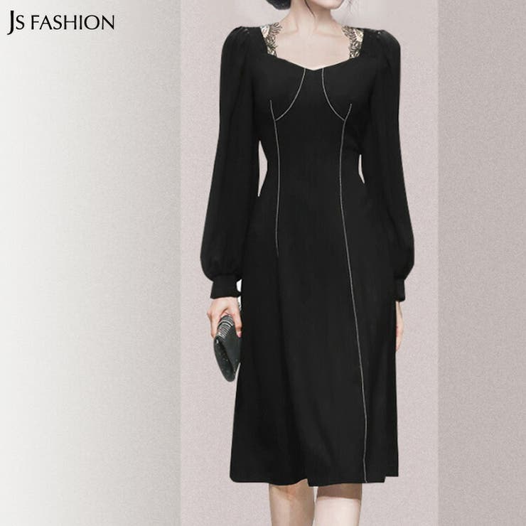 パーティードレス レース切替 Aラインワンピース 品番 Jsfw Js Fashion ジェーエスファッション のレディースファッション通販 Shoplist ショップリスト