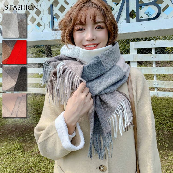 チェック柄マフラー 全4色 マフラー 品番 Jsfw Js Fashion ジェーエスファッション のレディース ファッション通販 Shoplist ショップリスト
