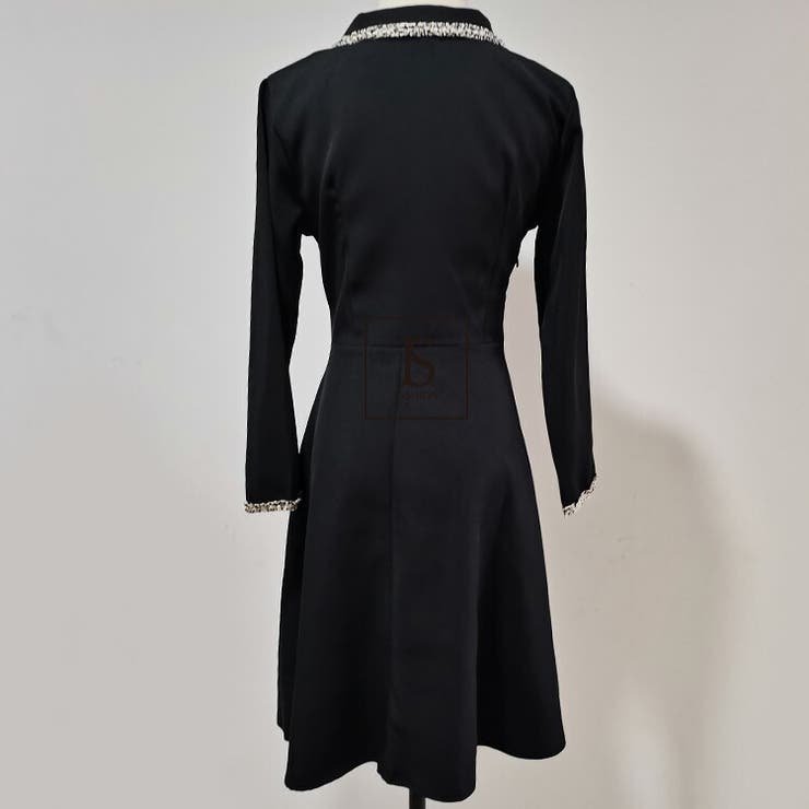 ツイードヘム Aラインワンピース 襟付 | JS FASHION | 詳細画像15 