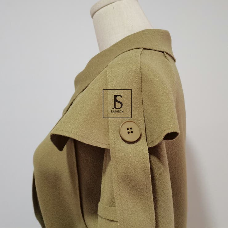 スプリングコート 薄手ロングコート 全2色[品番:JSFW0009139 スプリングコート 薄手ロングコート 全2色[品番:JSFW0009139