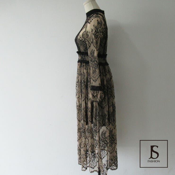 総レースワンピース 結婚式 成人式[品番：JSFW0009171]｜JS FASHION