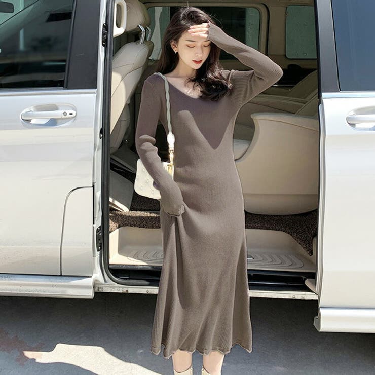 ニットワンピース 秋冬 ワンピース[品番：JSFW0009206]｜JS