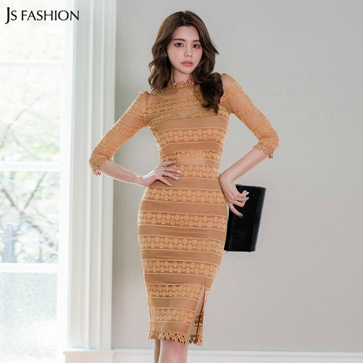 パーティードレス 模様レース タイトワンピース 品番 Jsfw Js Fashion ジェーエスファッション のレディースファッション通販 Shoplist ショップリスト
