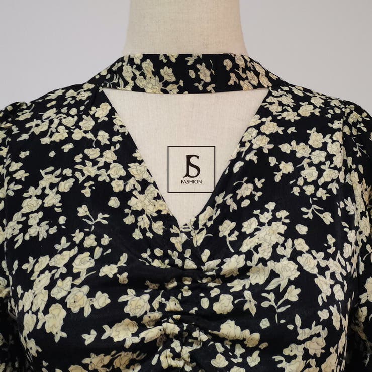 花柄ワンピース 全2色 総柄[品番：JSFW0008193]｜JS FASHION