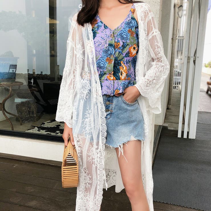 ビーチガウン 刺繍 総レースガウン[品番：JSFW0008399]｜JS FASHION（ジェーエスファッション）のレディース ファッション通販｜SHOPLIST（ショップリスト）