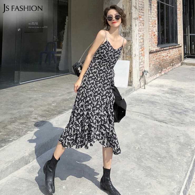 柄ワンピース 全2色 フリル 品番 Jsfw Js Fashion ジェーエスファッション のレディースファッション通販 Shoplist ショップリスト