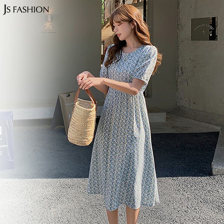 小花柄ワンピース 全2色 シフォンワンピース 品番 Jsfw Js Fashion ジェーエスファッション のレディースファッション通販 Shoplist ショップリスト