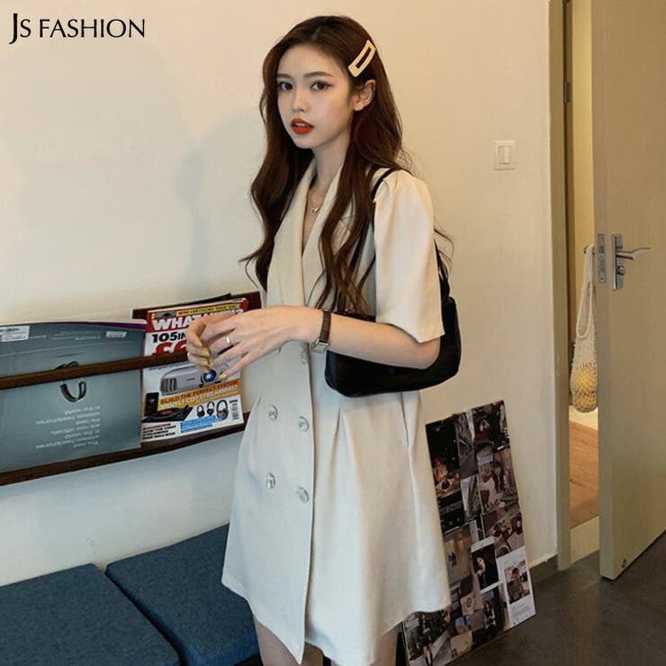 ワンピース 全2色 ダブルボタン 品番 Jsfw Js Fashion ジェーエスファッション のレディースファッション通販 Shoplist ショップリスト