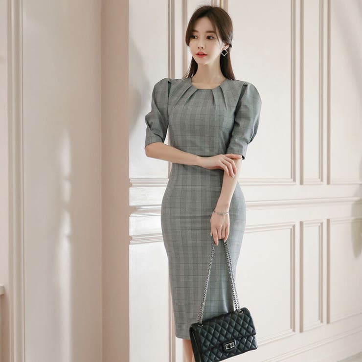 パーティードレス グレンチェック タイトワンピース 品番 Jsfw Js Fashion ジェーエスファッション のレディースファッション通販 Shoplist ショップリスト
