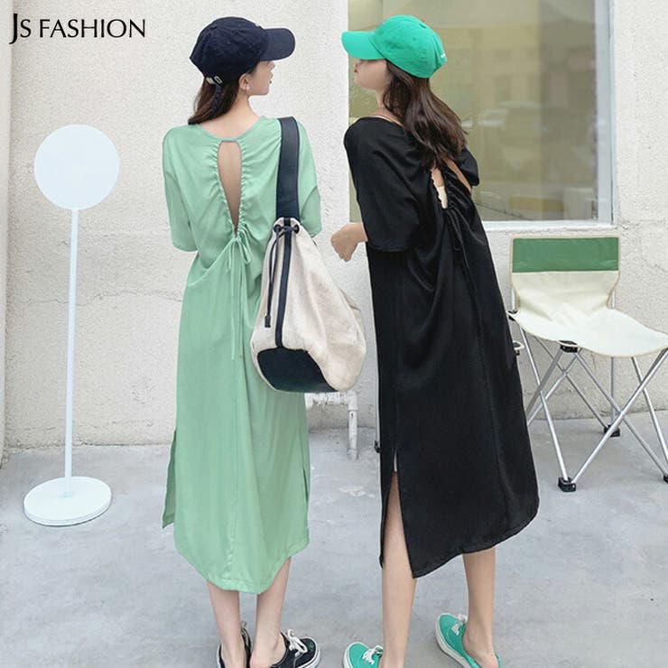 ワンピース 全2色 バックオープン 品番 Jsfw Js Fashion ジェーエスファッション のレディースファッション通販 Shoplist ショップリスト