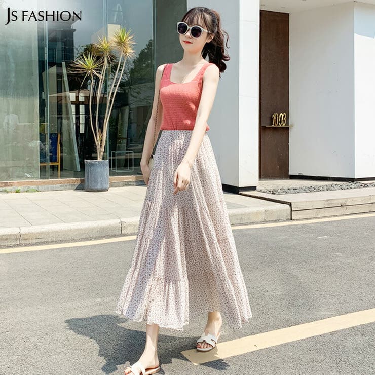 ロングスカート 全7柄 小花柄スカート[品番：JSFW0008504]｜JS FASHION