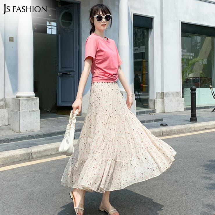 ロングスカート 全7柄 小花柄スカート[品番：JSFW0008504]｜JS