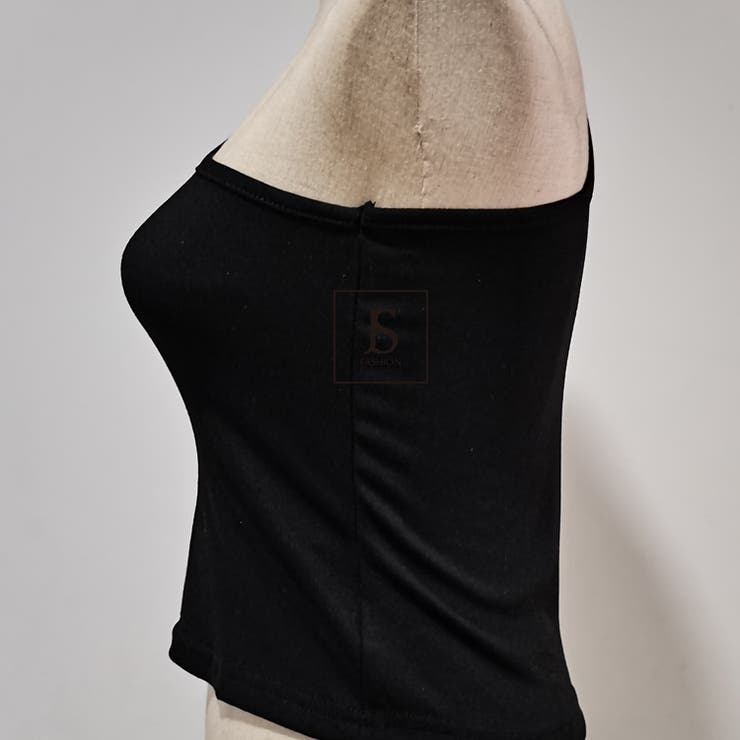 JTQ 無地 シンプル タンクトップ 黒色 JTQ 無地 シンプル タンクトップ