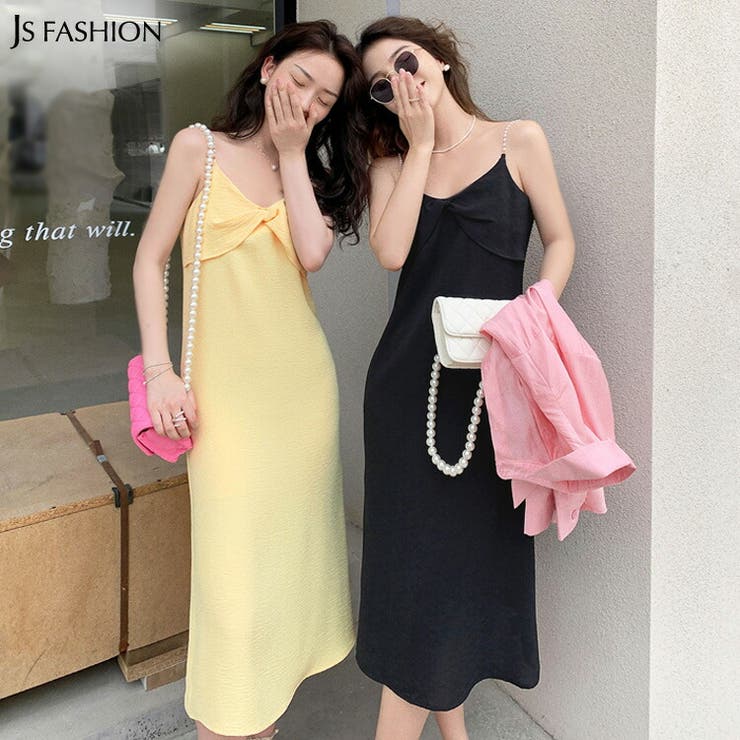 ワンピース 全2色 パールストラップ 品番 Jsfw Js Fashion ジェーエスファッション のレディース ファッション通販 Shoplist ショップリスト