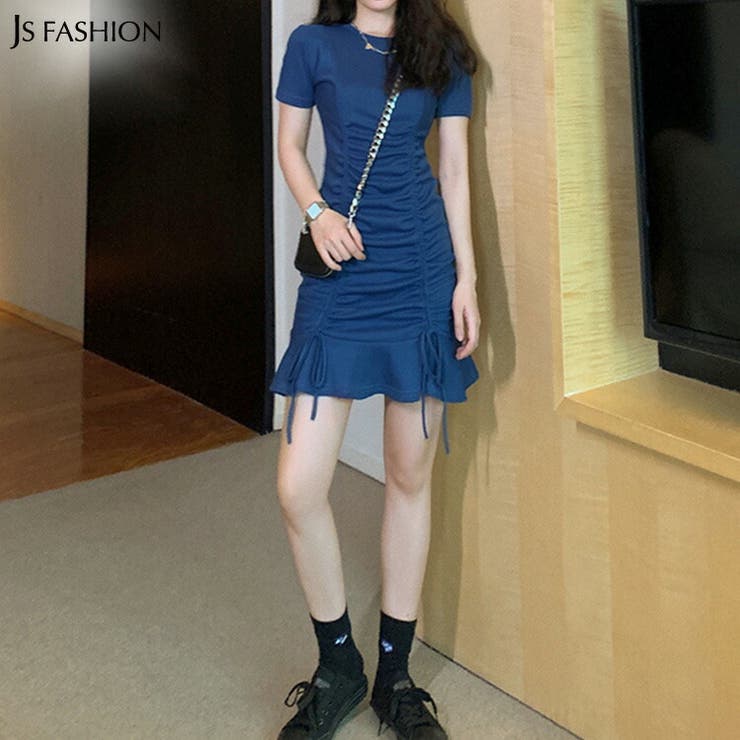 ミニワンピース 全2色 半袖[品番：JSFW0008717]｜JS FASHION