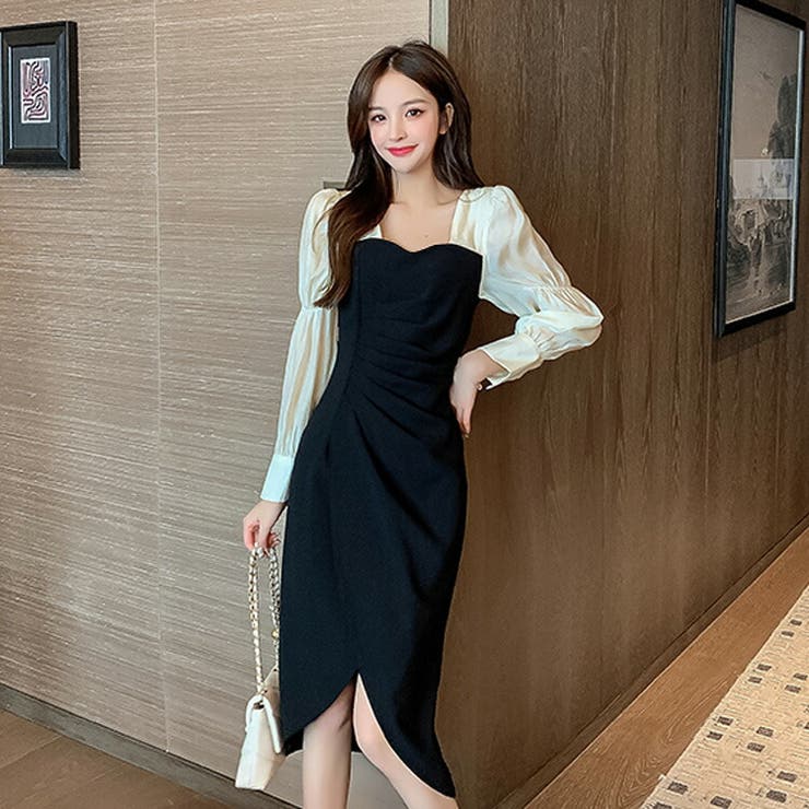 パーティードレス シースルー袖切替 Aラインワンピース 品番 Jsfw Js Fashion ジェーエスファッション のレディースファッション通販 Shoplist ショップリスト