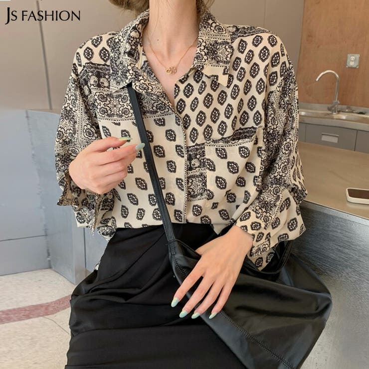 柄シャツ 薄手柄ブラウス エスニック柄 品番 Jsfw Js Fashion ジェーエスファッション のレディースファッション通販 Shoplist ショップリスト