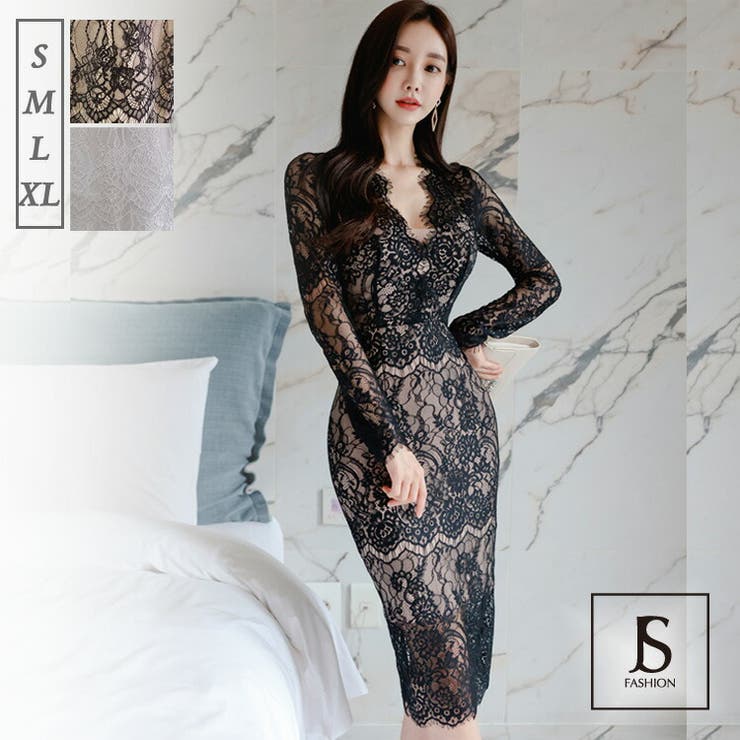 ワンピース 結婚式 パーティードレス[品番：JSFW0009253]｜JS