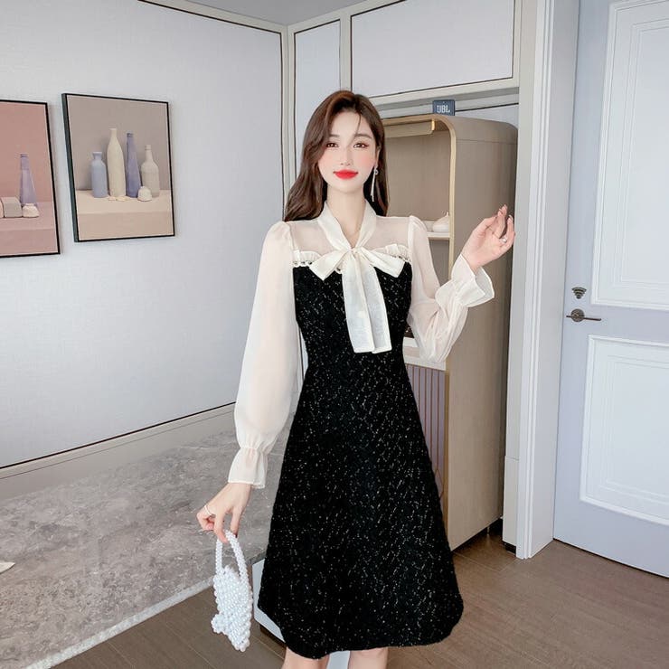 ワンピース 結婚式 パーティードレス[品番：JSFW0009189]｜JS FASHION