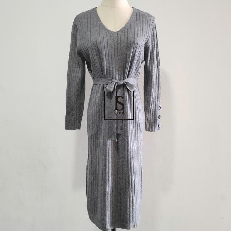 ニットワンピース 全4色 ベーシック[品番：JSFW0009885]｜JS