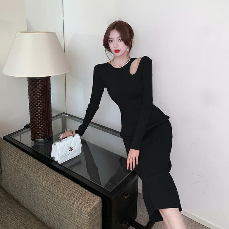 ニットワンピース 全3色 長袖[品番：JSFW0009826]｜JS FASHION