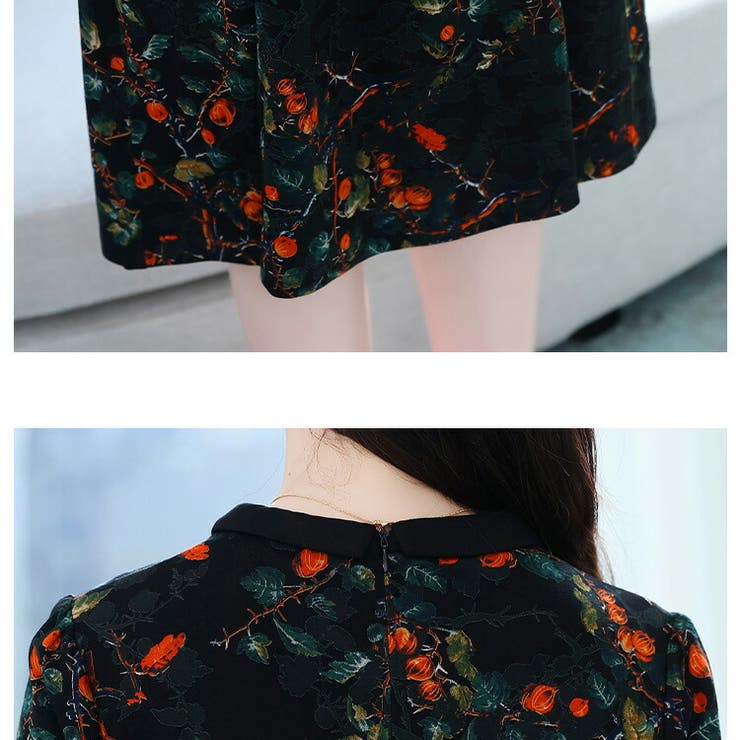 トップブランドのファッション 花柄 FASHION Aライン[品番：JSFW0010370]｜JS ワンピース スーツ・フォーマル・ドレス