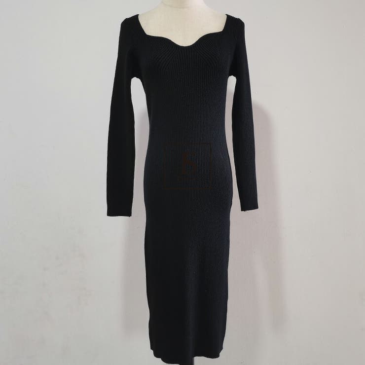 ニットワンピース 全3色 ハートネック[品番：JSFW0009746]｜JS