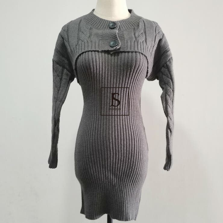 セットアップ ニットワンピース 全4色[品番：JSFW0012129]｜JS