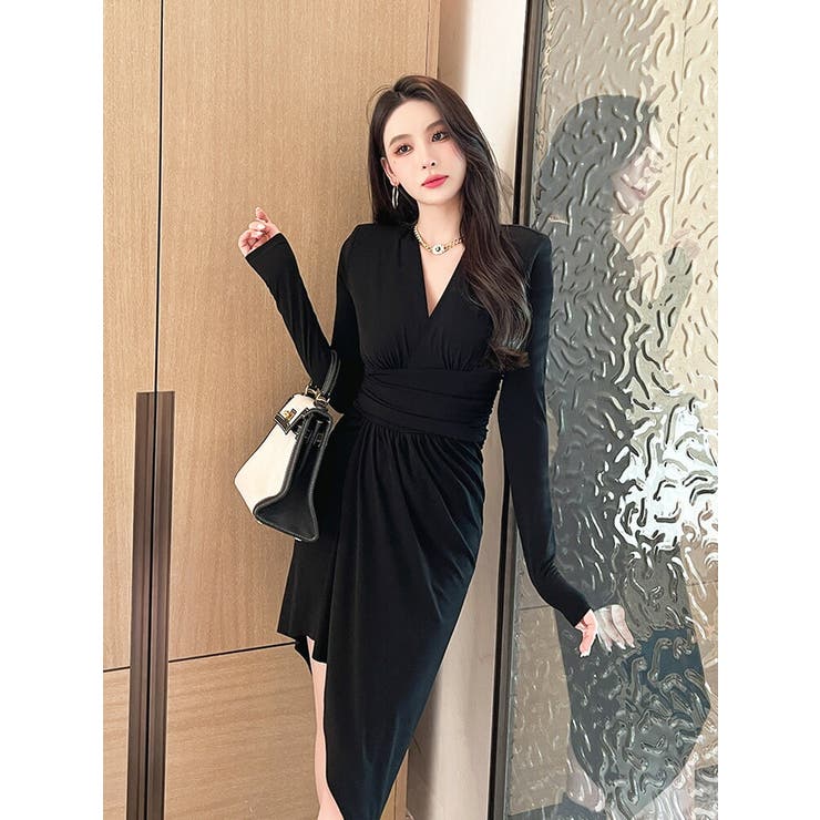 アシンメトリー ワンピース パーティードレス[品番：JSFW0011252]｜JS  FASHION（ジェーエスファッション）のレディースファッション通販｜SHOPLIST（ショップリスト）
