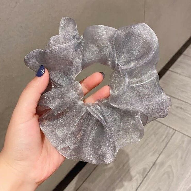 シュシュ4点セットシンプル無地ヘアアクセサリーヘアゴム髪留め光沢感ヘッドアクセサリー成人式二次会謝恩会上品デイリー日常使いオフィスカジュアルイベントパーティー発表会衣装ダンス小物エレガント華やかヘアアレンジレディース【230112】