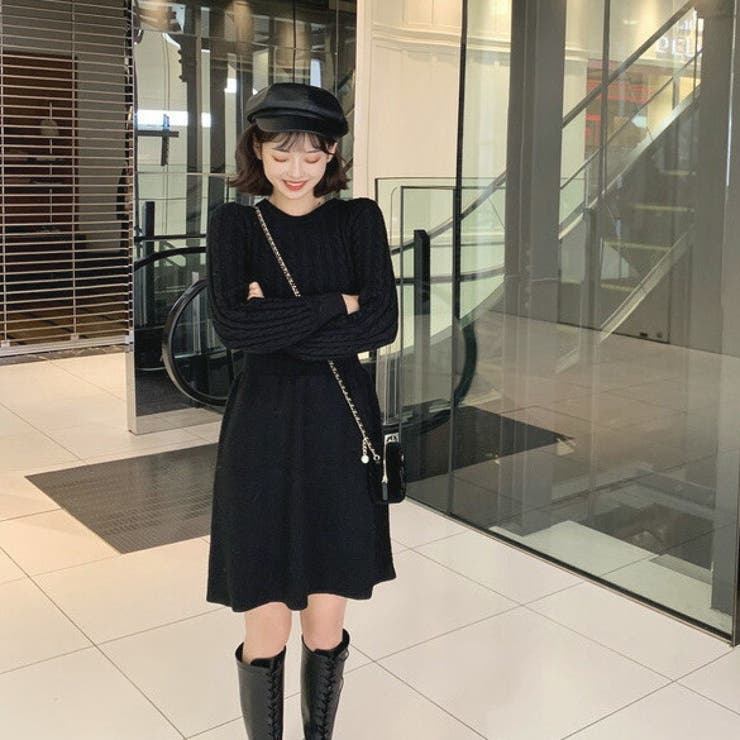 ニットワンピース 全4色 ケーブル | JS FASHION | 詳細画像11 