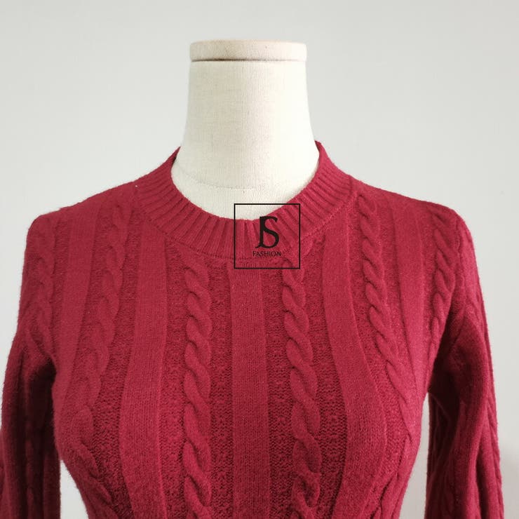 ニットワンピース 全4色 ケーブル | JS FASHION | 詳細画像17 