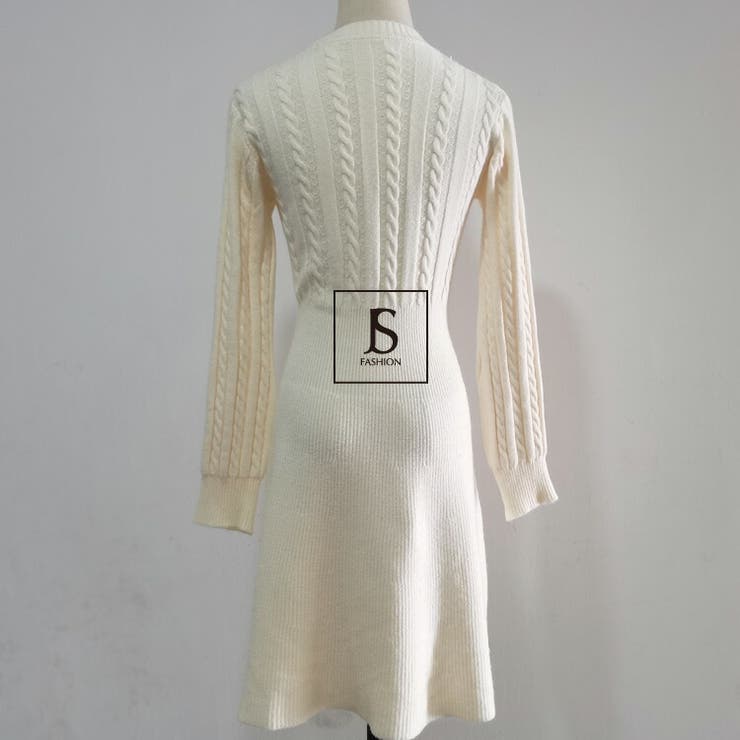 ニットワンピース 全4色 ケーブル | JS FASHION | 詳細画像14 