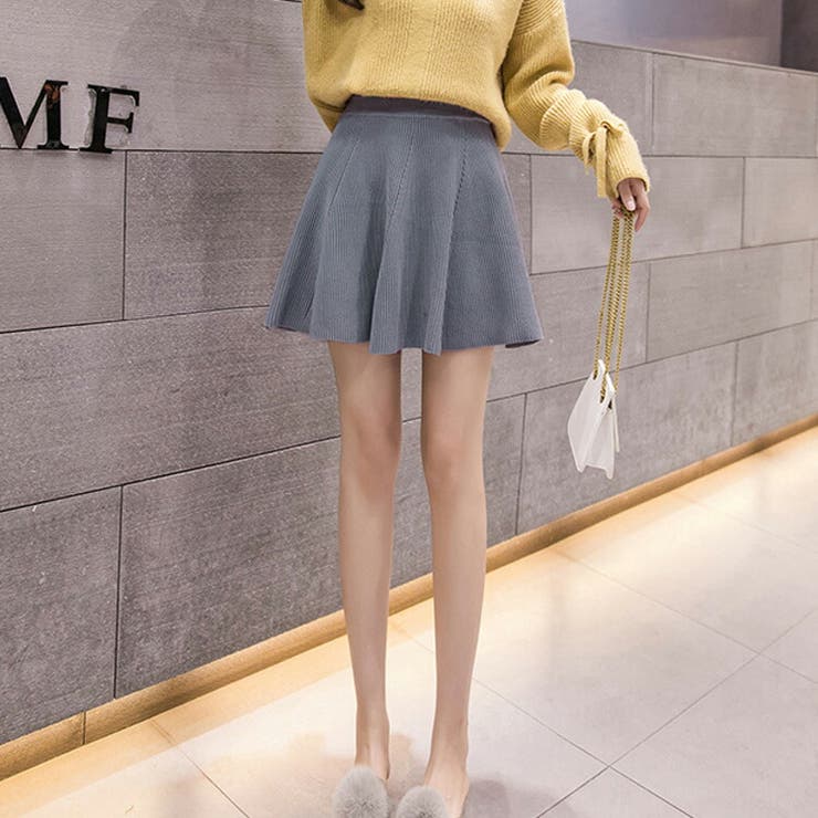 ミニスカート ニットスカート 全4色[品番：JSFW0009974]｜JS FASHION