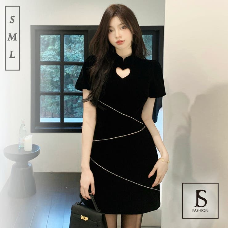 ベロアワンピース 半袖 パフスリーブ 品番 Jsfw Js Fashion ジェーエスファッション のレディースファッション通販 毎日送料無料 Shoplist ショップリスト