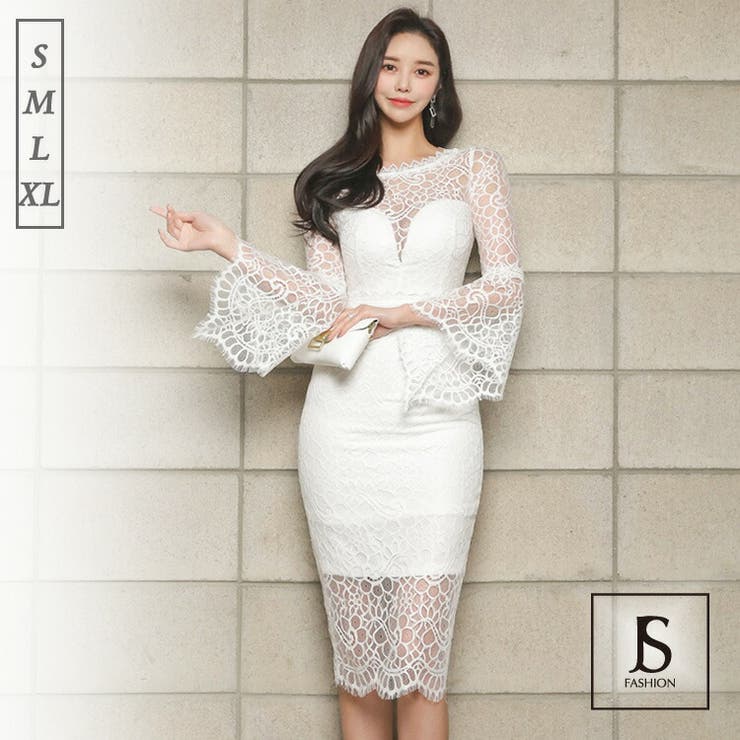 刺繍レースワンピース 総レース ドロップドスリーブ 品番 Jsfw Js Fashion ジェーエスファッション のレディースファッション通販 Shoplist ショップリスト
