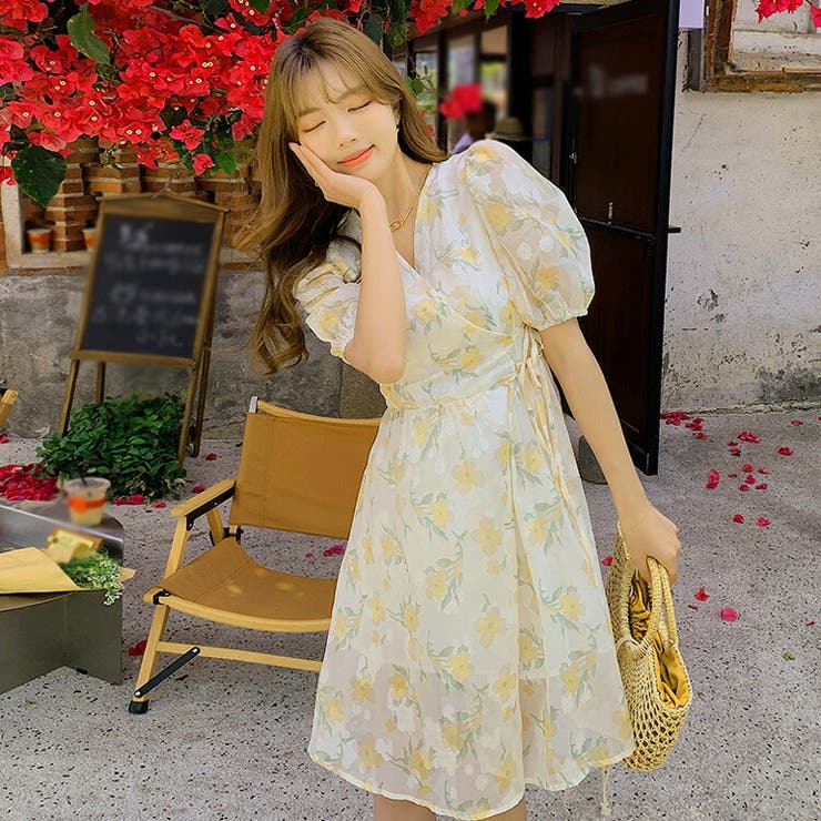 サニークラウズ 黄色いバンダナワンピース〈レディース〉｜Sunny