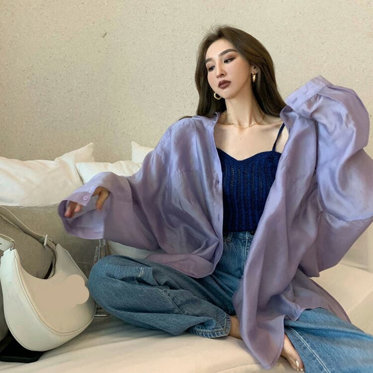 シアーシャツ シアートップス ブラウス[品番：JSFW0009445]｜JS