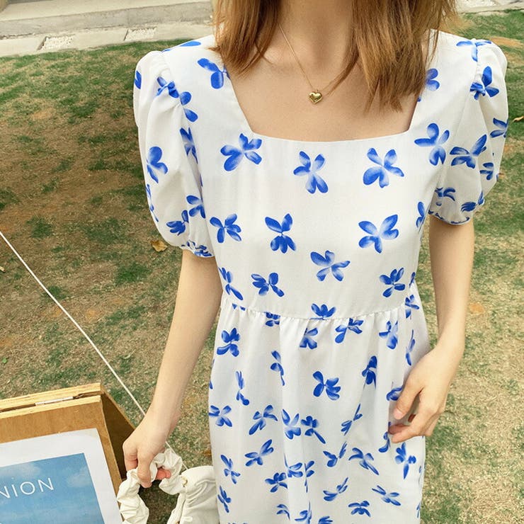 花柄ワンピース ミニ丈 ロング丈[品番：JSFW0009603]｜JS