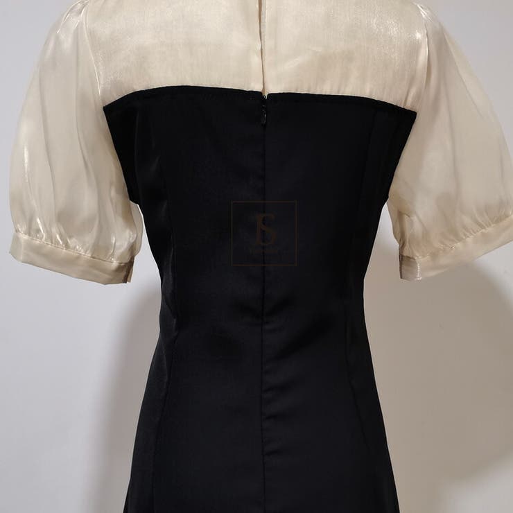 Aラインワンピース 楽天1位 結婚式 スリット入り ドレス