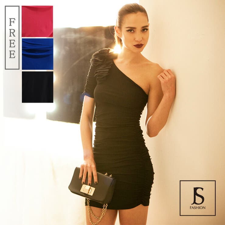 タイトワンピース ワンショルダー パーティードレス 品番 Jsfw Js Fashion ジェーエスファッション のレディースファッション通販 Shoplist ショップリスト